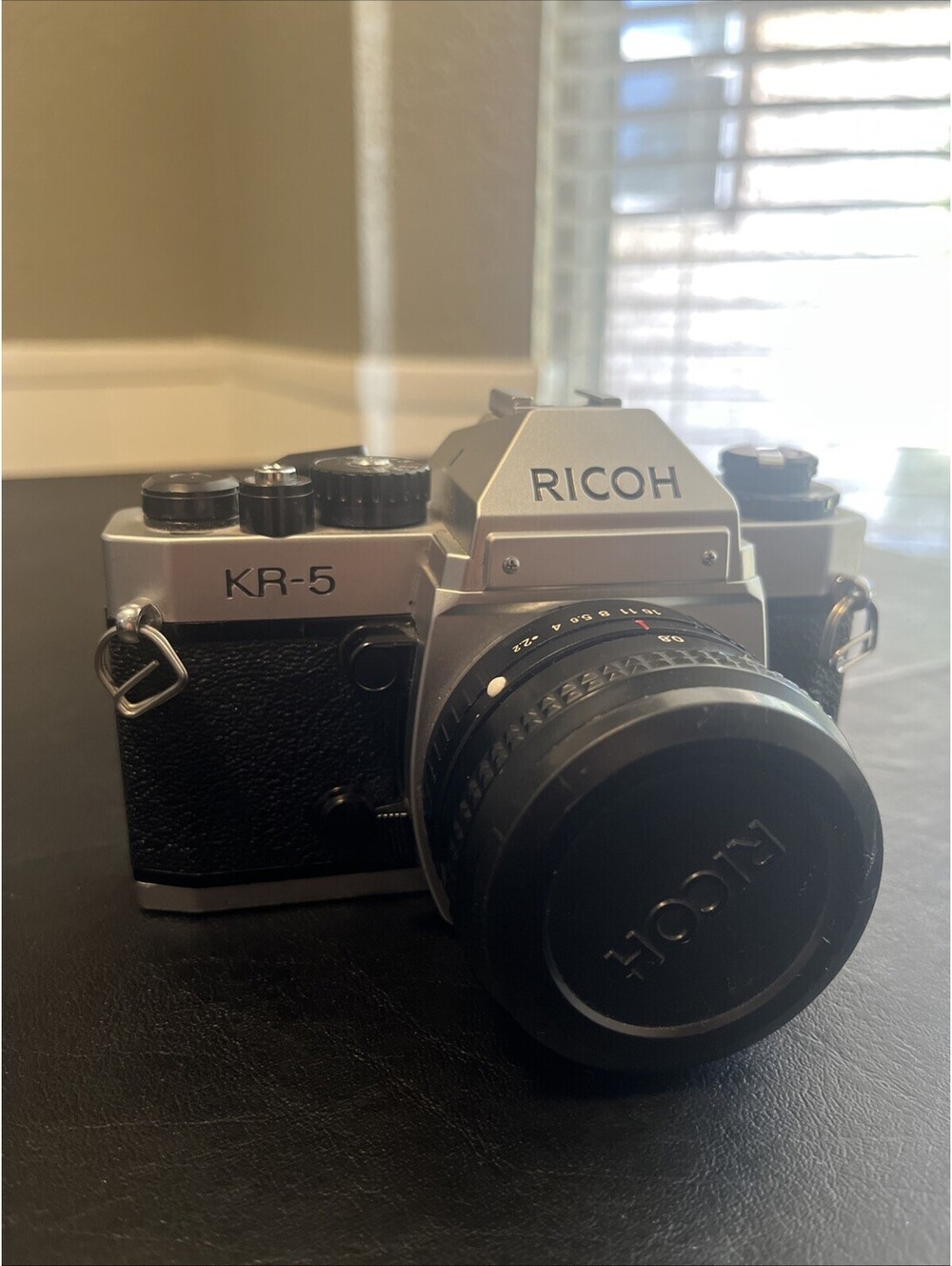 Ricoh KR-5 35mm Film Camera -Camera & Lens With Vintage OEM Case -Untested